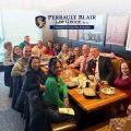 Perrault Blair Law Group holiday luncheon celebrates employee appreciation at Burtons North Andover, MA.